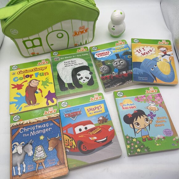 Leap Frog Tag Junior Reading System With 7 Books Reader & Carry Case TESTED R - Picture 1 of 11